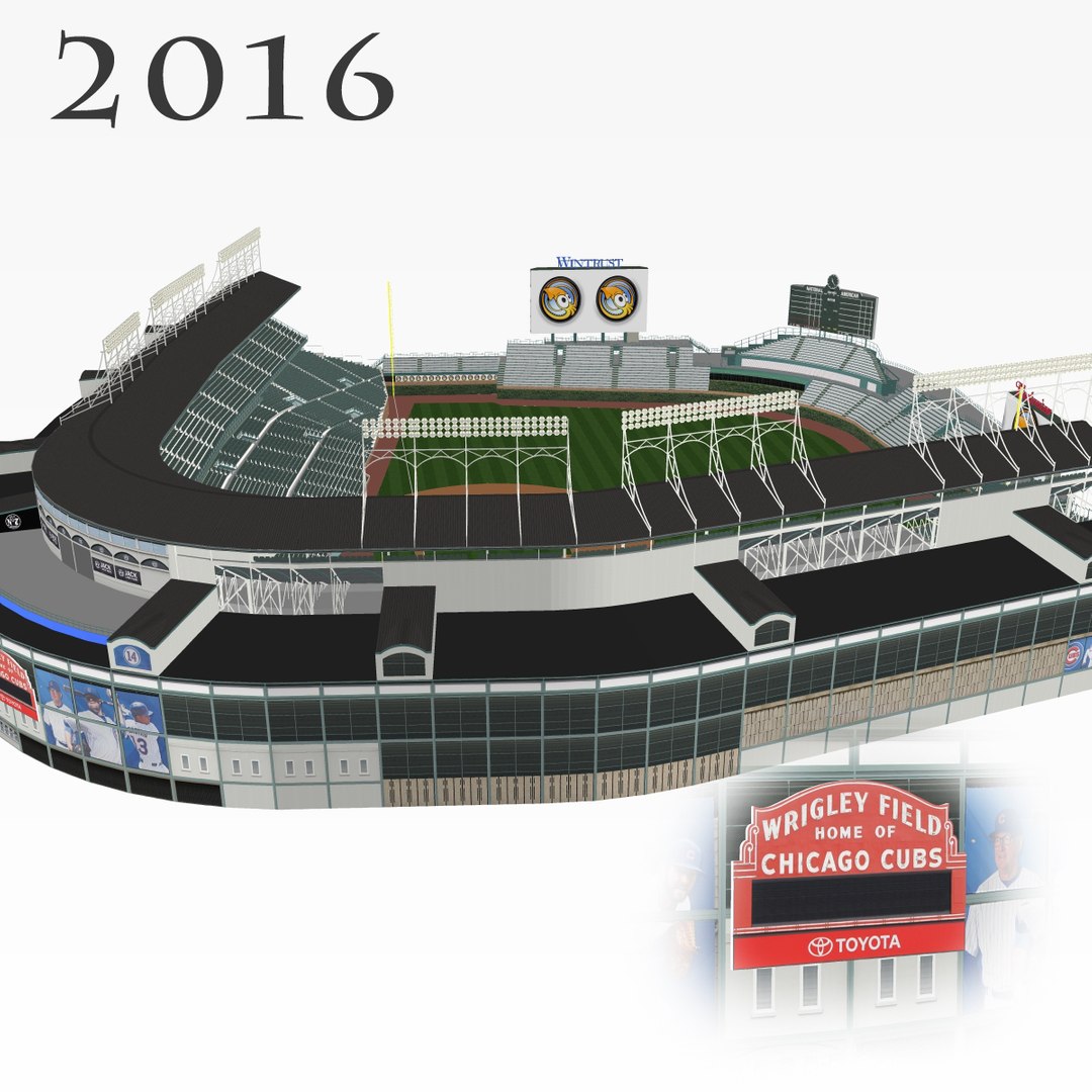 Wrigley Field - Chicago Cubs 3D model – Genius&Gerry