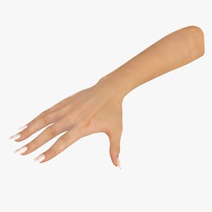 White Woman Hand Base Pose