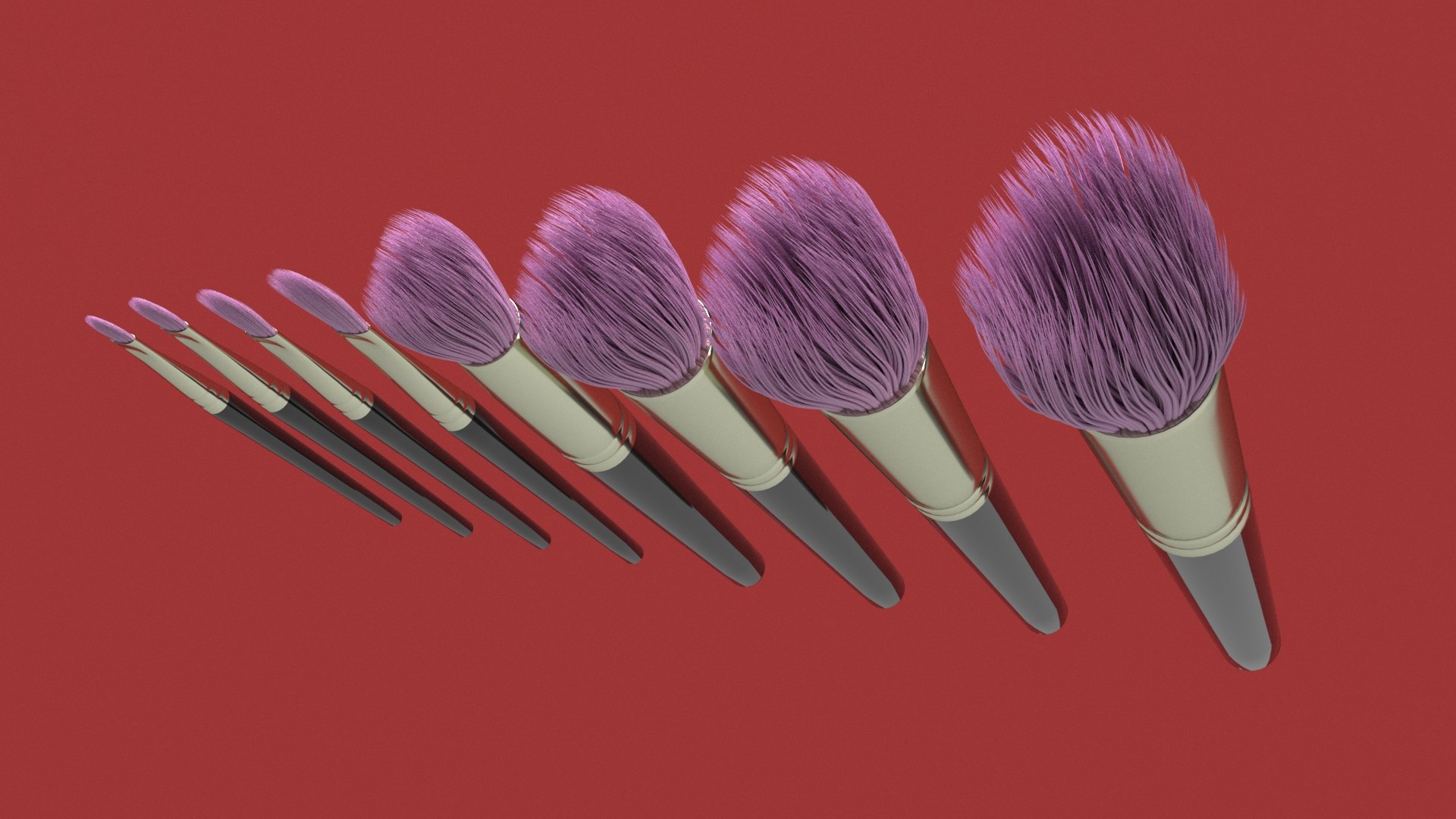 Set Brush 3D - TurboSquid 1667839