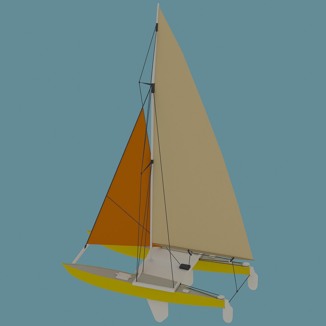 Catamaran 3D Model - TurboSquid 1632613