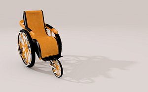 3d c4d wheelchair