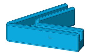 Aquarium glass mounter 8 mm 60 degree for triangle shape model