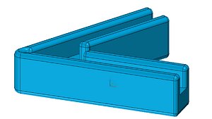 Aquarium glass mounter 8 mm 60 degree for triangle shape