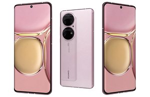 3D model Huawei P50 Pro Charm Pink Low Poly