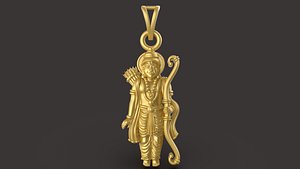 Ram  Print Pendant File - 0047