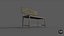 old bench Low-poly 3D model
