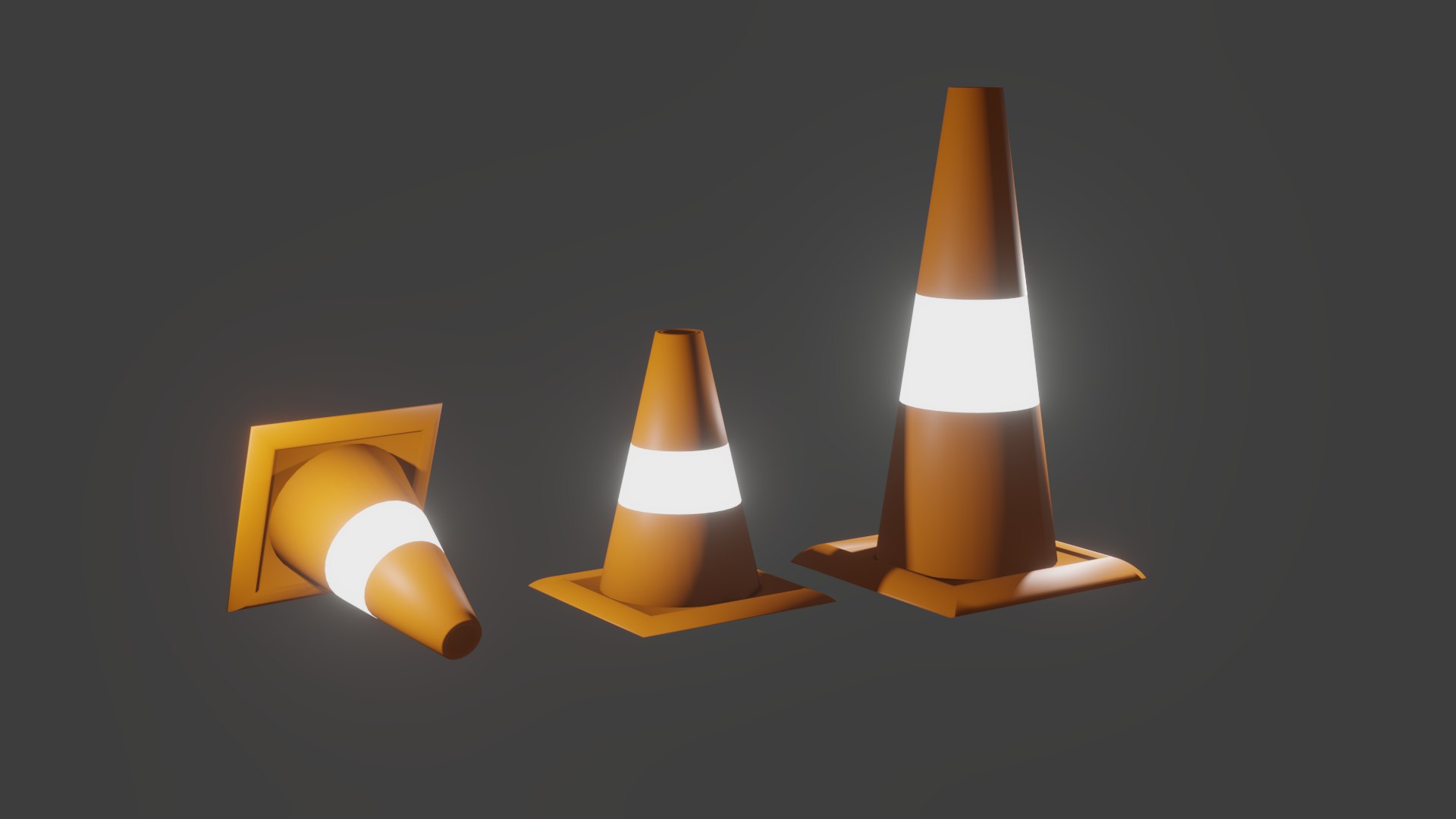 3D Traffic cones https://p.turbosquid.com/ts-thumb/1h/P7Cfdl/SZ/r2/png/1666393949/1920x1080/fit_q87/0be80955c52218185c6309fa29fa3983c92bcb16/r2.jpg