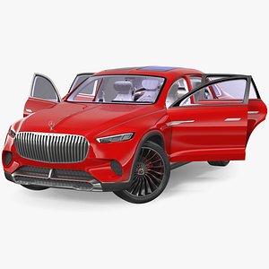 Mercedes-Maybach Ultimate Luxury Rigged for Cinema 4D