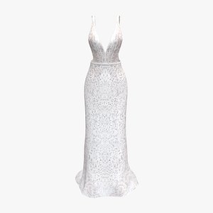 White Lace Gown