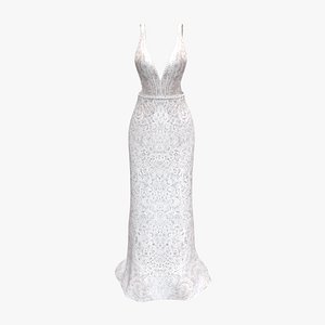 White Lace Gown