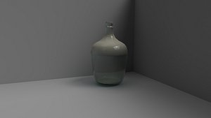 realistic bottle 3D model