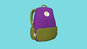 3D Waluigi Backpack - Fashion Costume - Character Design model