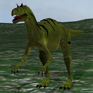 maya allosaurus ground sky