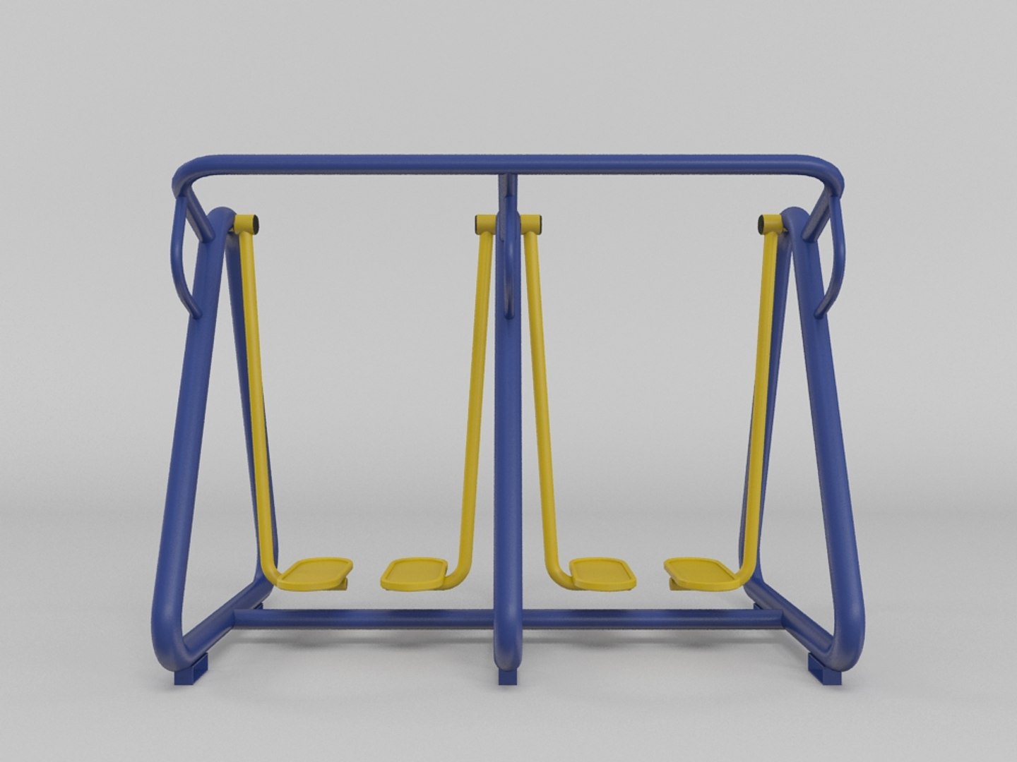 outdoor fitness gym equipment 3d model