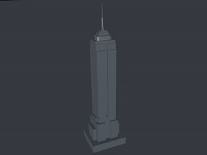 3D model empire state building