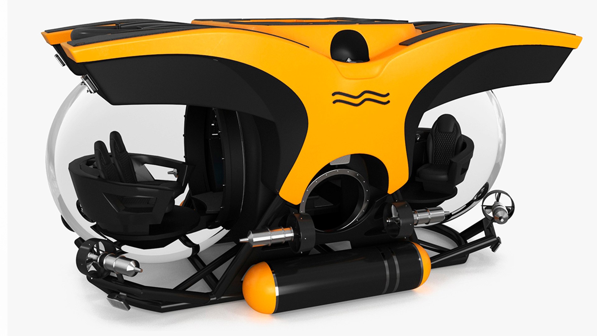 U-Boat Worx Cruise Sub Rigged 3D model preview