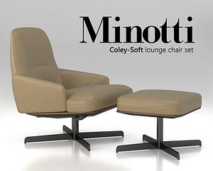 chair minotti coley-soft lounge 3d max