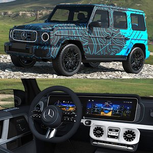 Mercedes-Benz G580 with Dynamic Pattern 3D model