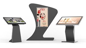 3D Electronic Kiosk Collection model