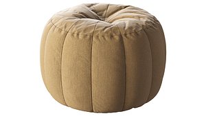 Round soft pouf