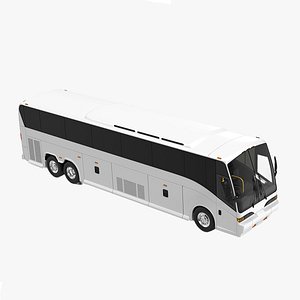 3D Charter Bus Rigged for Cinema 4D