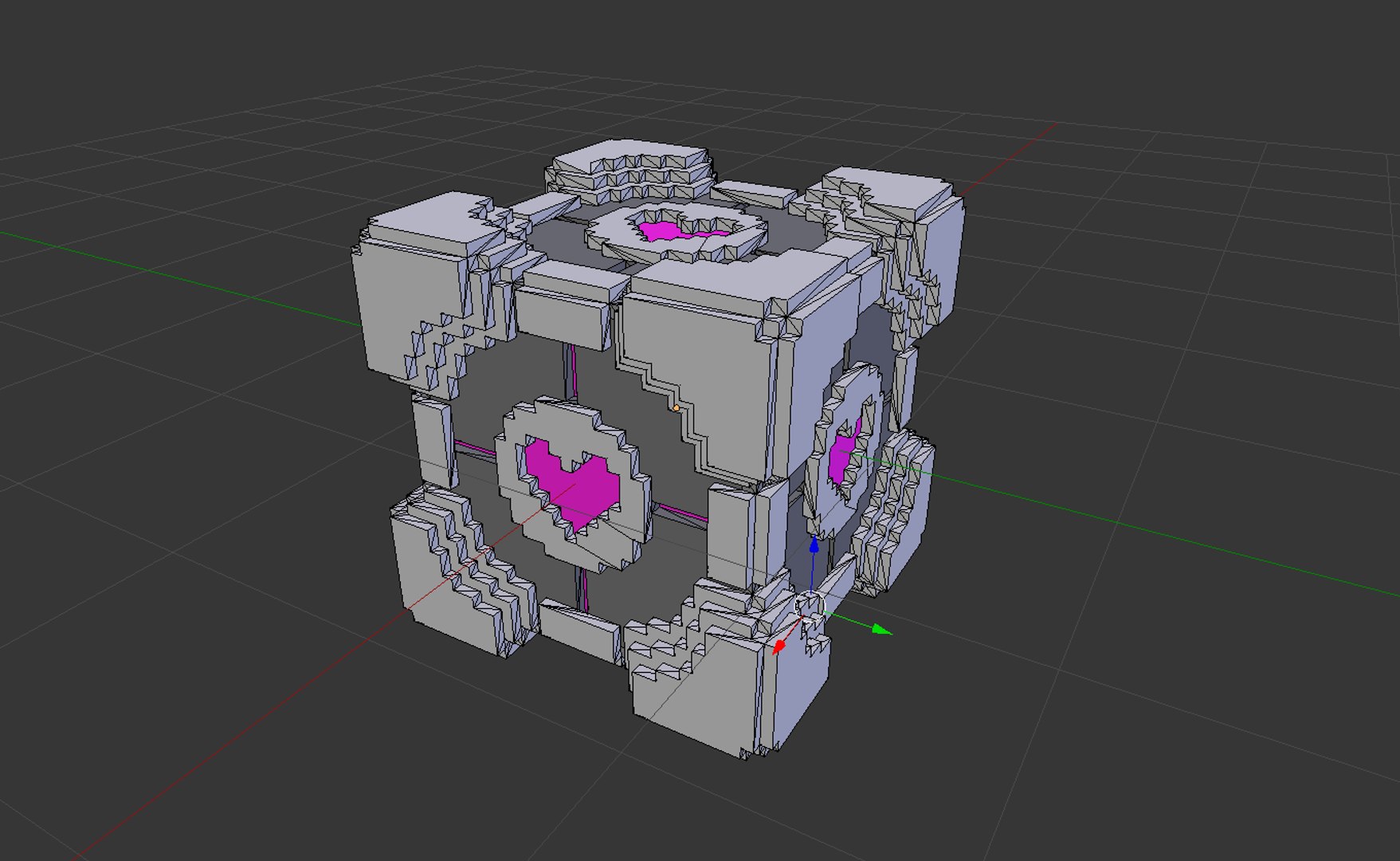 Pixel Cube Heart 3D - TurboSquid 1361511