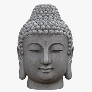 3D buddha head model