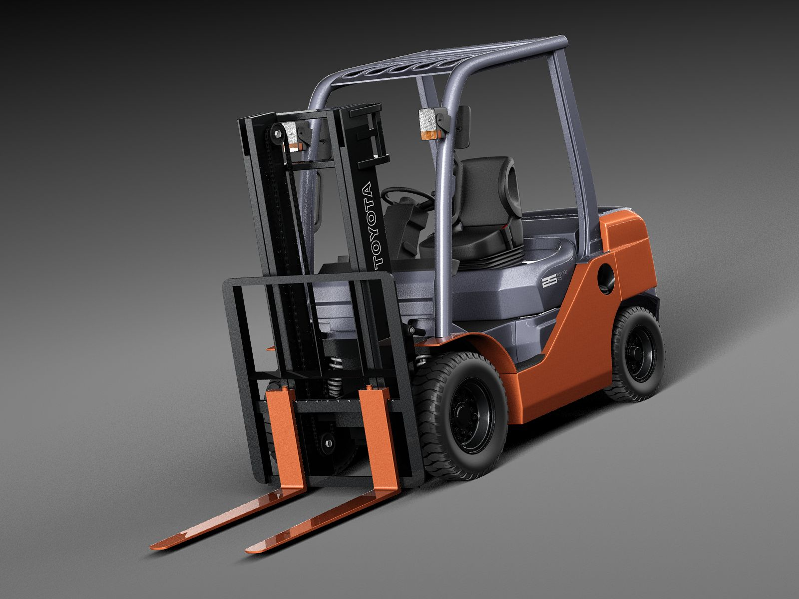 3d toyota lift fork model