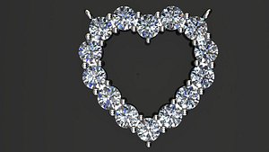 Diamond Heart Pendant Necklace