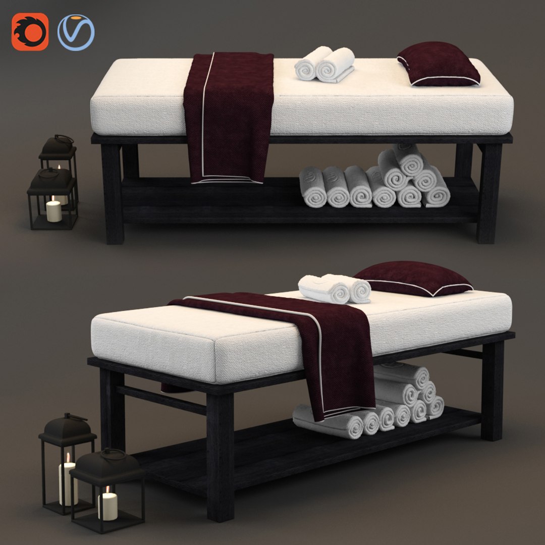 Spa Bed Massage Table 3d Model Turbosquid 1620022