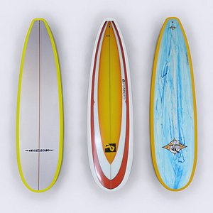 3d model surfboard surf board