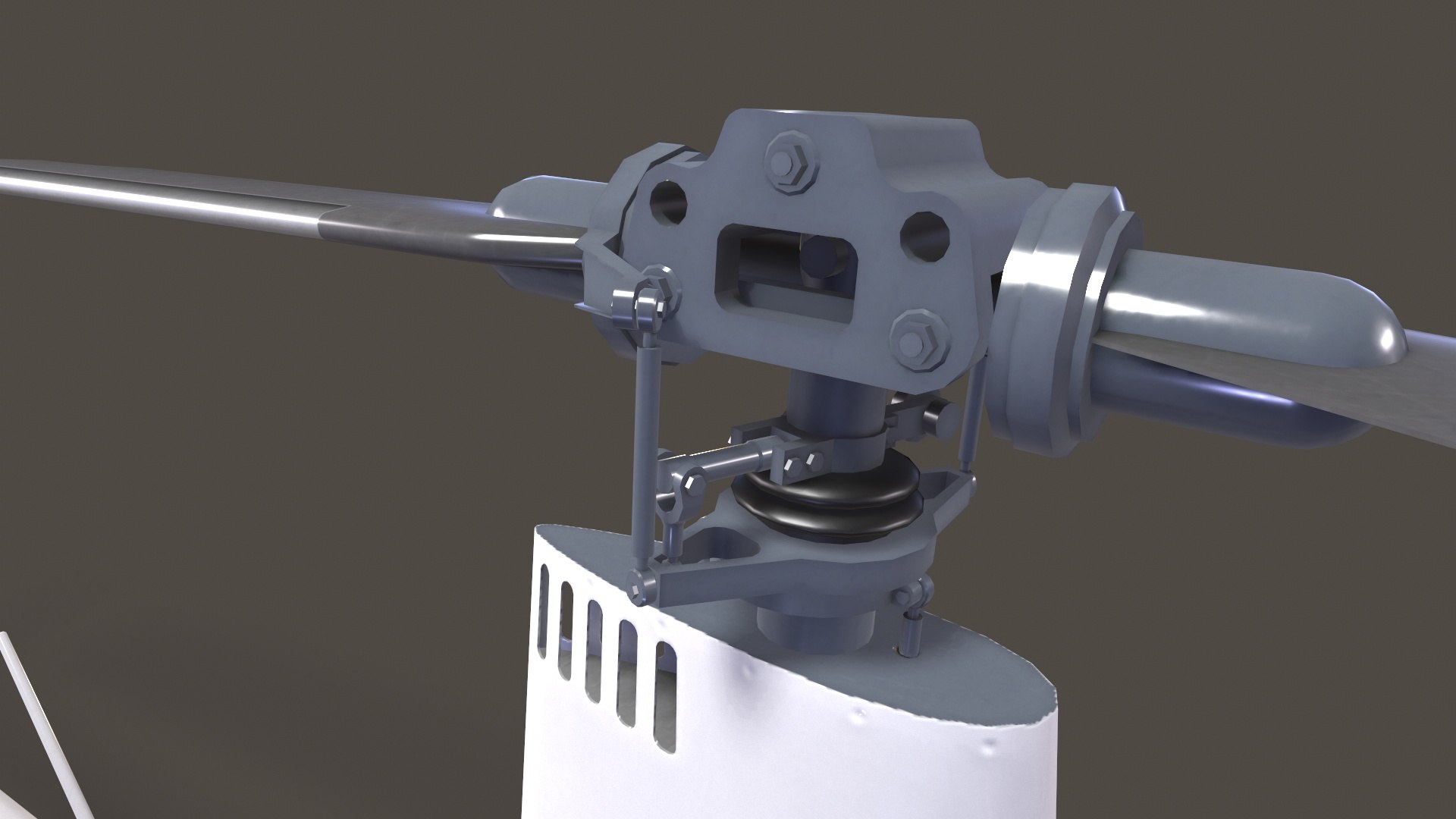 3D Model Robinson R22 White Basic Animation - TurboSquid 1854564
