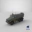 3D Ural 63095 Armored Car with Interior Realtime