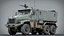 3D Ural 63095 Armored Car with Interior Realtime