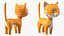 Funny and Cute Cartoon Cat Rigged for Maya