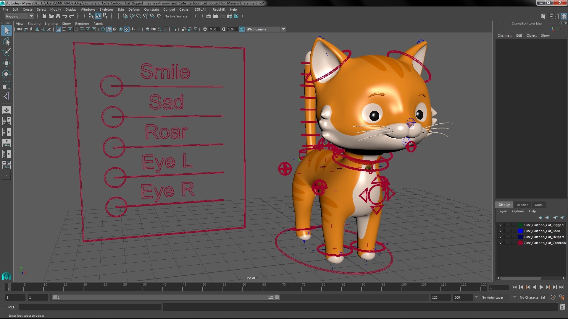 Funny and Cute Cartoon Cat Rigged for Maya model https://p.turbosquid.com/ts-thumb/1i/X8QgLK/bJ/funnyandcutecartooncatriggedformayavray3dmodel034/jpg/1664215846/1920x1080/fit_q87/35a0998f51a64abb9faff3ed6683a9027cb79c8b/funnyandcutecartooncatriggedformayavray3dmodel034.jpg