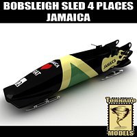Bobsleigh Sled - 4 Places - Jamaica