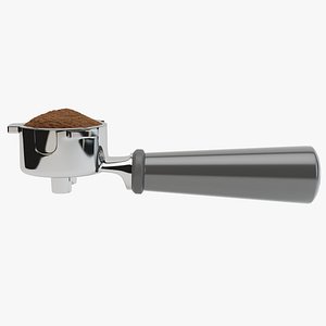 Portafilter and Coffee Ground