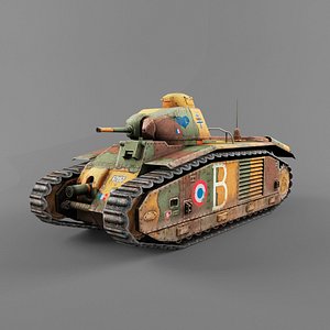 3d b1 heavy tank model