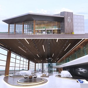 Car Dealership - 01 3D model