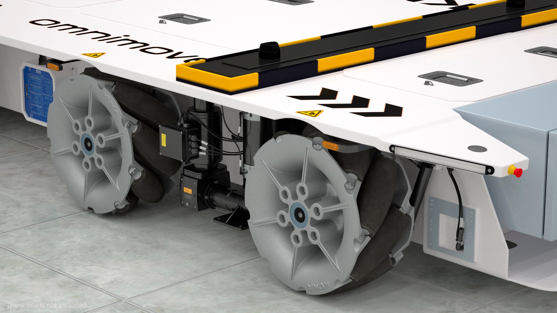 3D model White Omnimove Mobile Platform KUKA Rigged for Maya ...