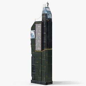 Sci-Fi Futuristic Skyscraper PBR 06