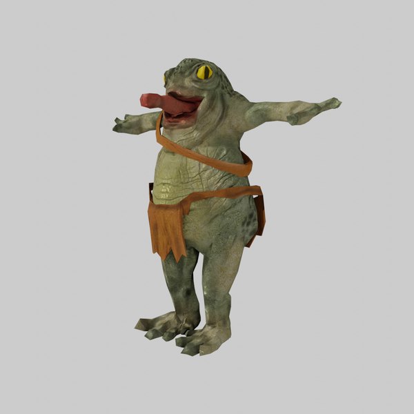 Frog Villager Warrior 3D model