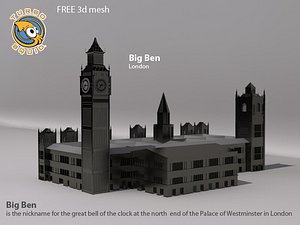 free big ben 3d model