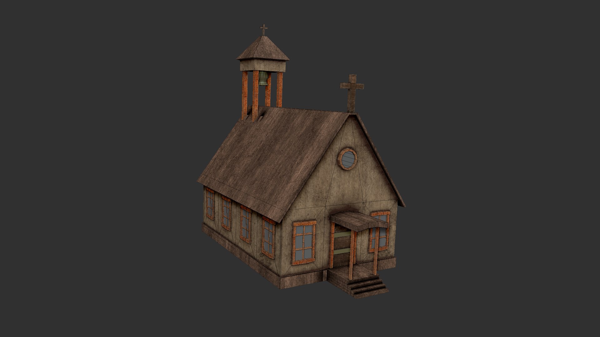 Western Church - Old West 3d Model - Turbosquid 1705214