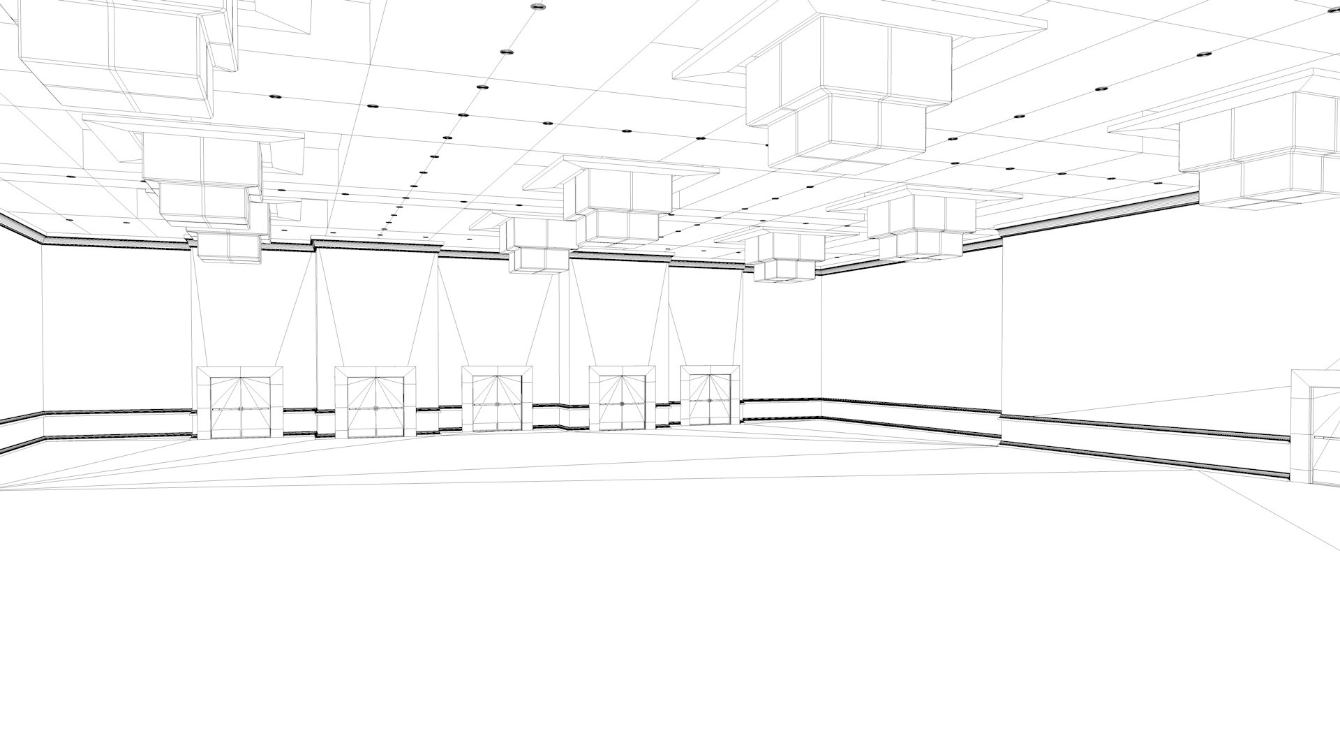 3D Ballroom 20 Model - TurboSquid 2187954