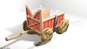 chariot sumerian 3D model