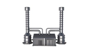 3D Power Plant Cooling Tower model