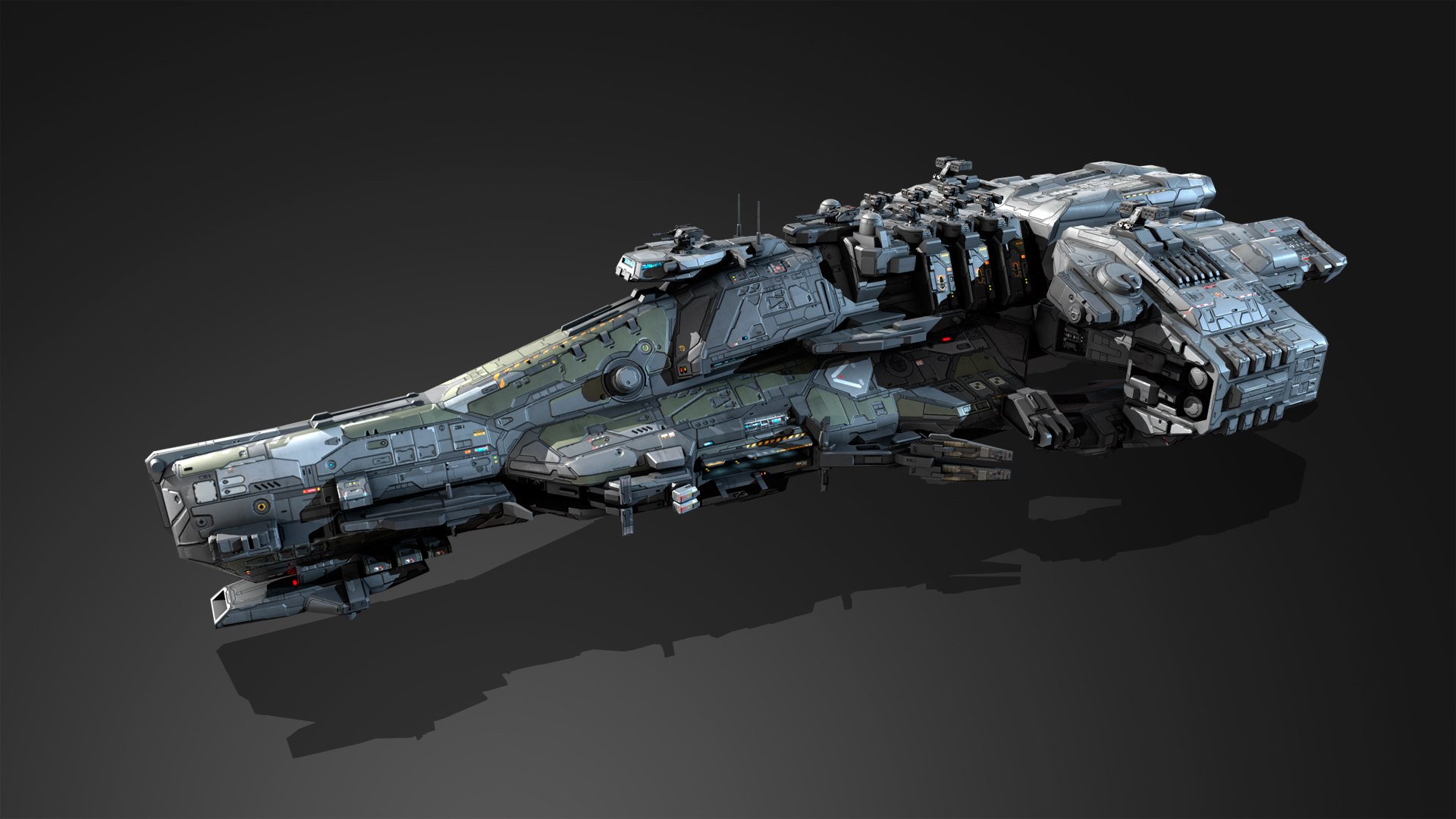 3D G6 Battleship Spacecraft - TurboSquid 1900226