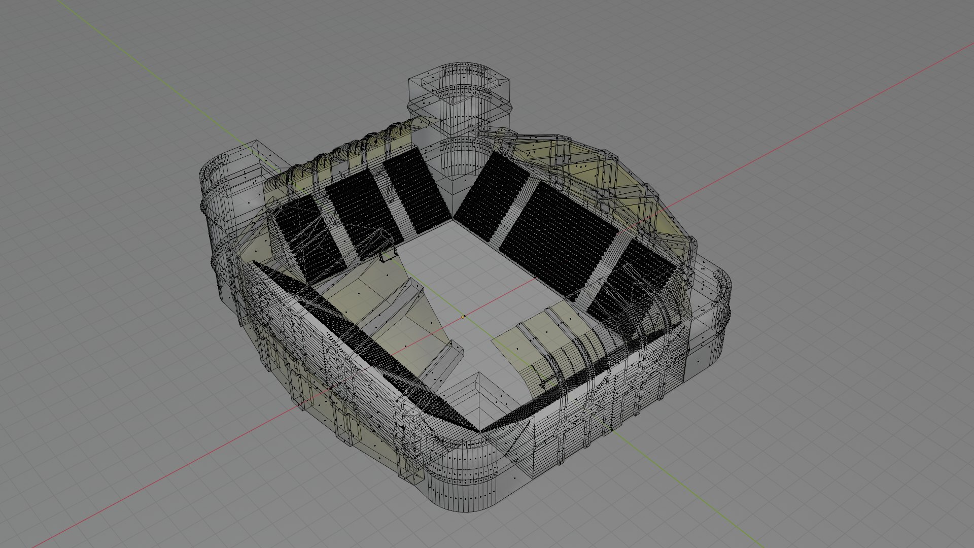 Football Stadium - Yellow 3D - TurboSquid 1882069